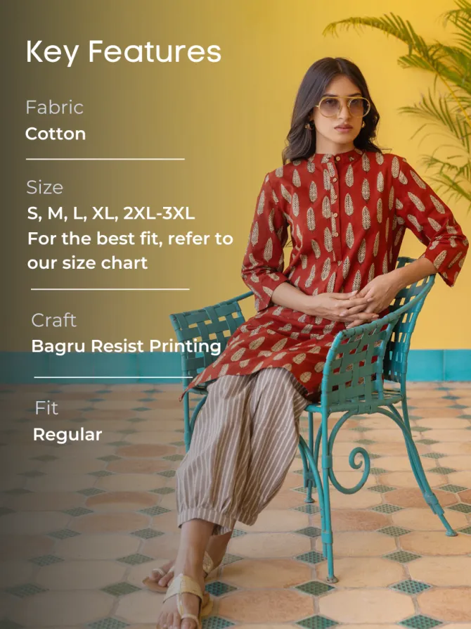 Aarti Block Printed Cotton Kurta