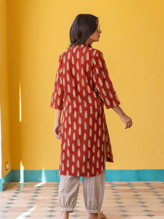 Aarti Block Printed Cotton Kurta