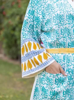 Adbhut Block Printed Luxury Cotton Bath Robe