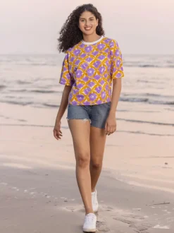 Advaya Hand Block Printed T-shirt