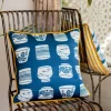 Aizome Cotton Cushion Cover - 16 Inch
