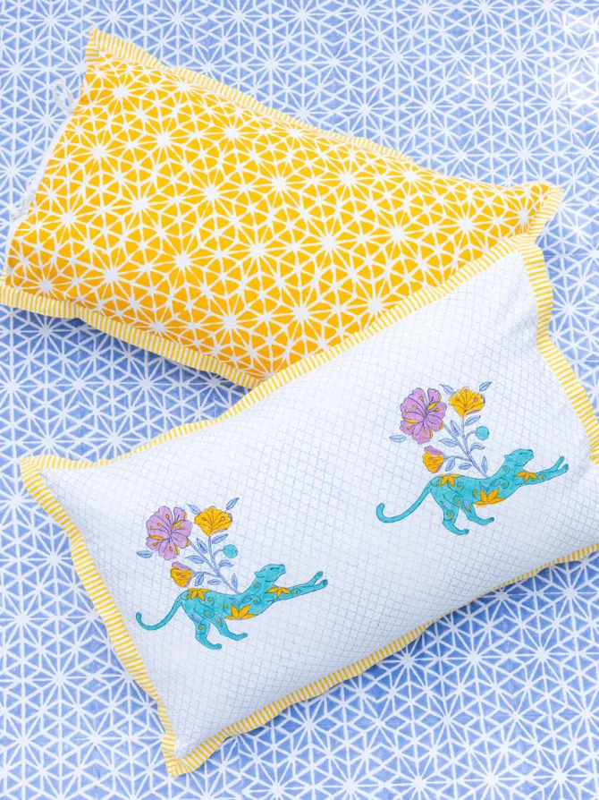 Ajooba Block Printed Cotton Bedsheet