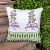 Alankriti Hand Block Printed Cotton Cushion Cover - 20Inch