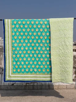Amaltas Block Printed Cotton Quilt