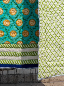 Amaltas Block Printed Cotton Quilt