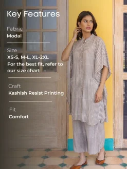 Ambika Grey Modal Shirt Dress