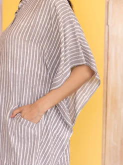 Ambika Grey Modal Shirt Dress