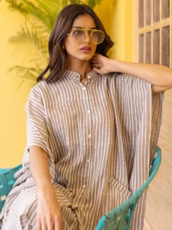 Ambika Grey Modal Shirt Dress
