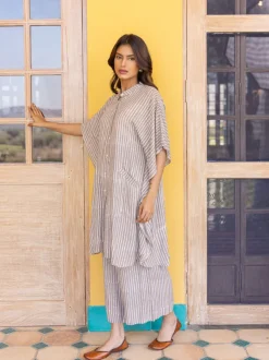 Ambika Grey Modal Shirt Dress