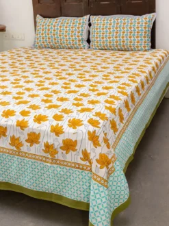 Ambuja Hand Block Printed Cotton Bed Sheet