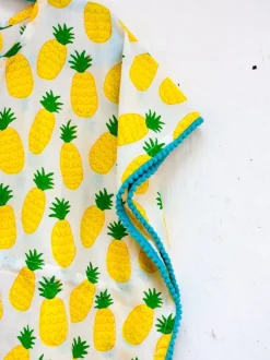 Ananaas Organic Cotton Block Printed Kaftan for Kids