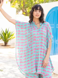 Annie Modal Kaftan Shirt Dress