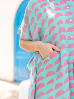 Annie Modal Kaftan Shirt Dress