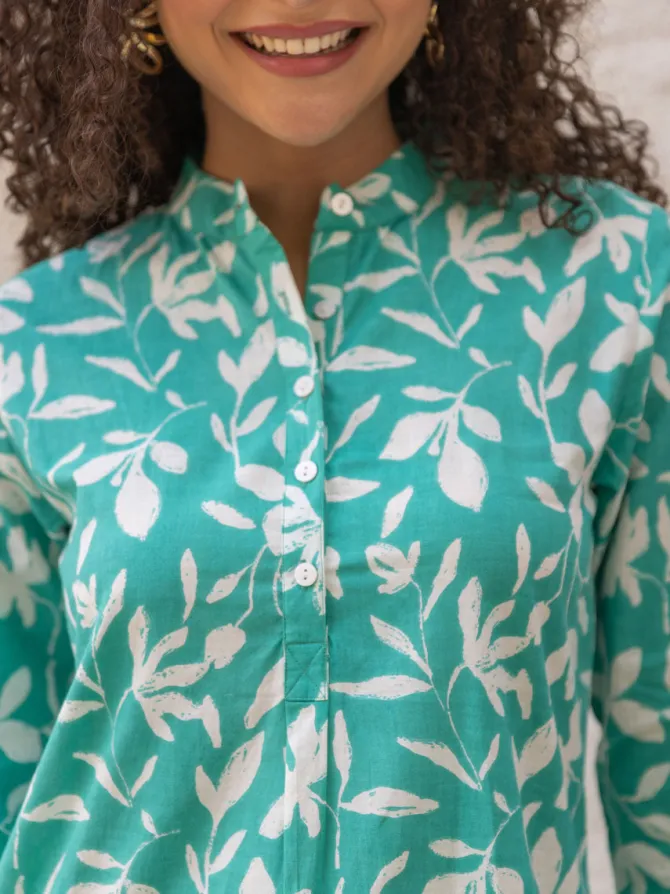 Aozora Cotton Long Kurta