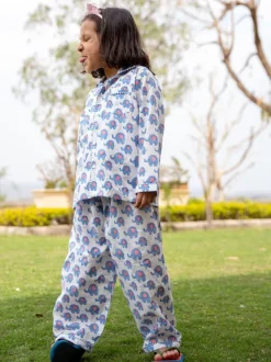 Appu Block Printed Cotton Top & Pyjama Set