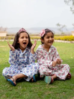 Appu Block Printed Cotton Top & Pyjama Set