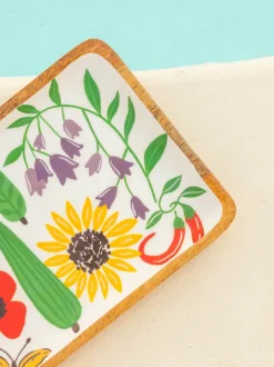 April Wooden Platter