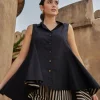 Argan Sleeveless Asymmetrical Top