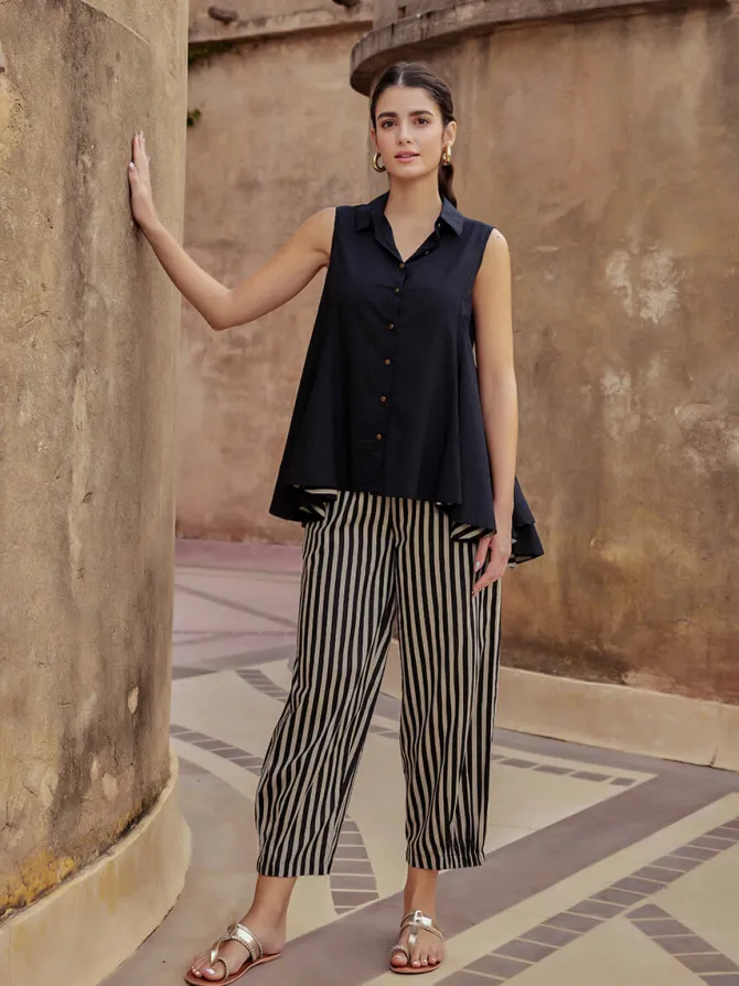 Argan Sleeveless Asymmetrical Top