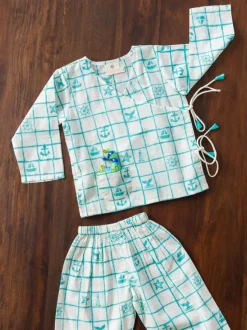 Atlas Organic Cotton Block Printed Angrakha Set