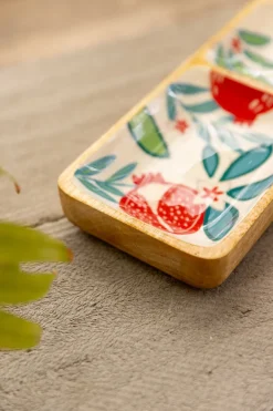 Auroville Wooden Platter With Compartments