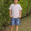Aye Aye Captain Organic Cotton Block Printed T-shirt
