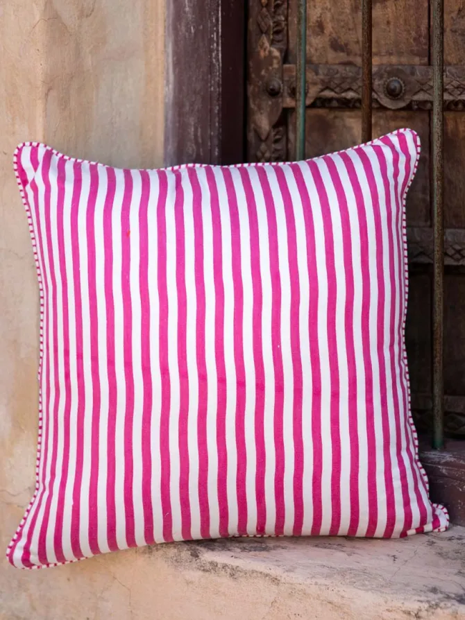Bagh Cotton Cushion Cover - 16 Inch