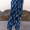 Baku Indigo Cotton Lantern Pants