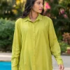 Bali Green Slub Shirt