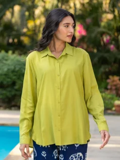 Bali Green Slub Shirt