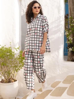 Bella Block Printed Cotton Co-ord Set of 2
