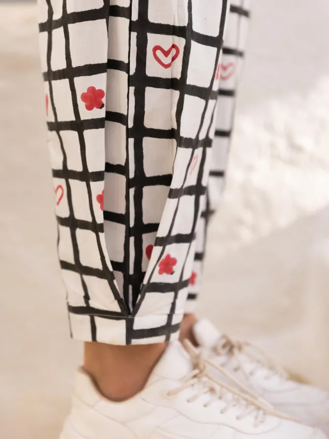 Bella Block Printed Cotton Co-ord Set of 2
