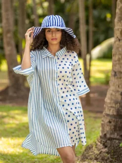 Bella Oversized Asymmetrical Cotton Long Shirt