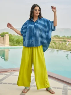 Biru Poncho Shirt