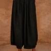 Black Cotton Aladdin Pants