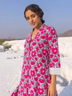 Blossom Printed Cotton Kurta