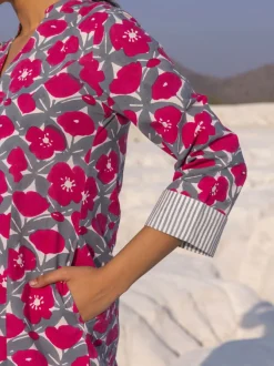 Blossom Printed Cotton Kurta