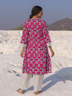Blossom Printed Cotton Kurta