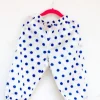 Blue Polka Organic Cotton Comfort Pants