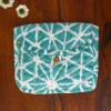 Blue Star Block Print Cotton Wallet