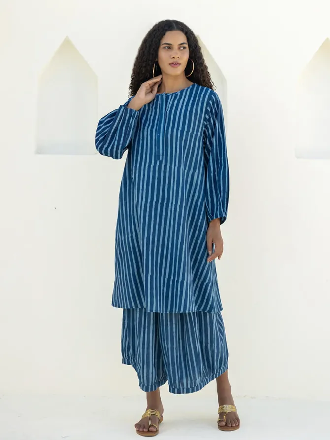 Blue Stripes Aladdin Pants