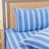 Blue Stripes Cotton Bedsheet