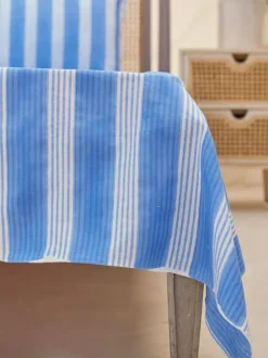 Blue Stripes Cotton Bedsheet