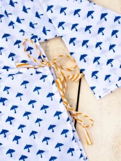 Blue Umbrella Organic Cotton Block Printed Angrakha Set