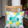 Bohemian Pineapple Cotton Cushion Cover - 16 Inch