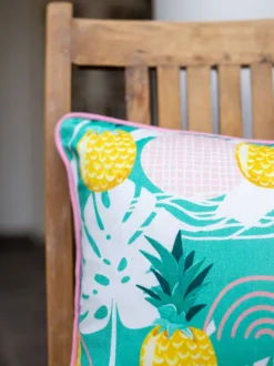 Bohemian Pineapple Cotton Cushion Cover - 16 Inch