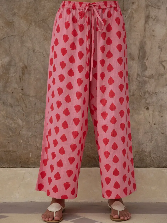 Boundless Heart Cotton Palazzo Pants