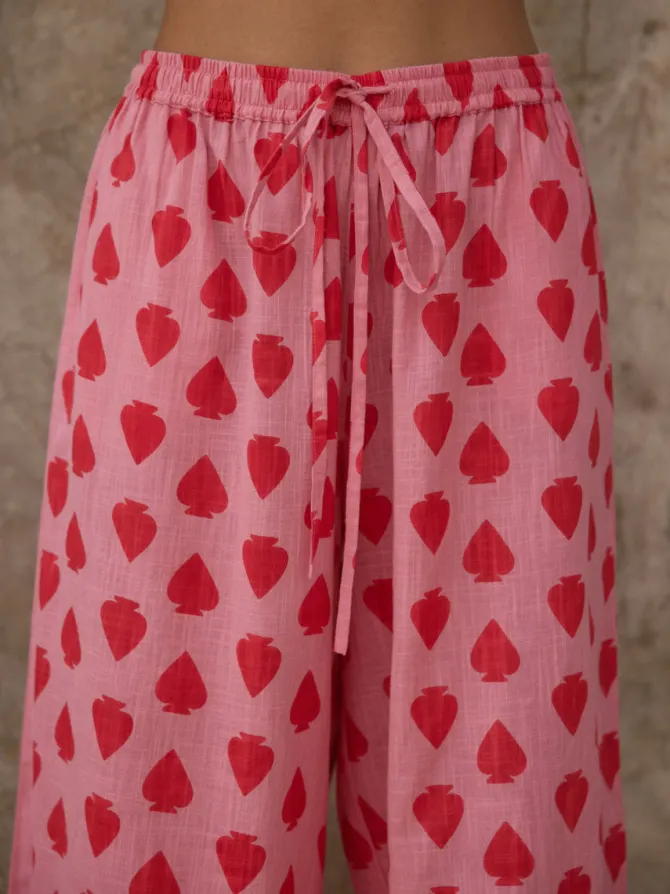 Boundless Heart Cotton Palazzo Pants