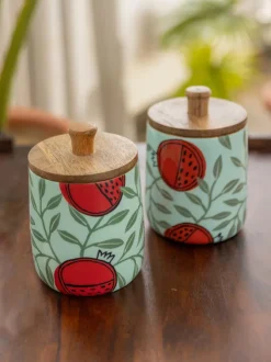 Brindavan Wooden Jar