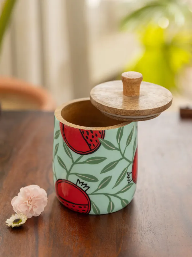Brindavan Wooden Jar